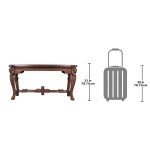 Design Toscano Lord Raffles Lion Leg Console Table