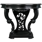 Design Toscano Black Val De Loire Console Table