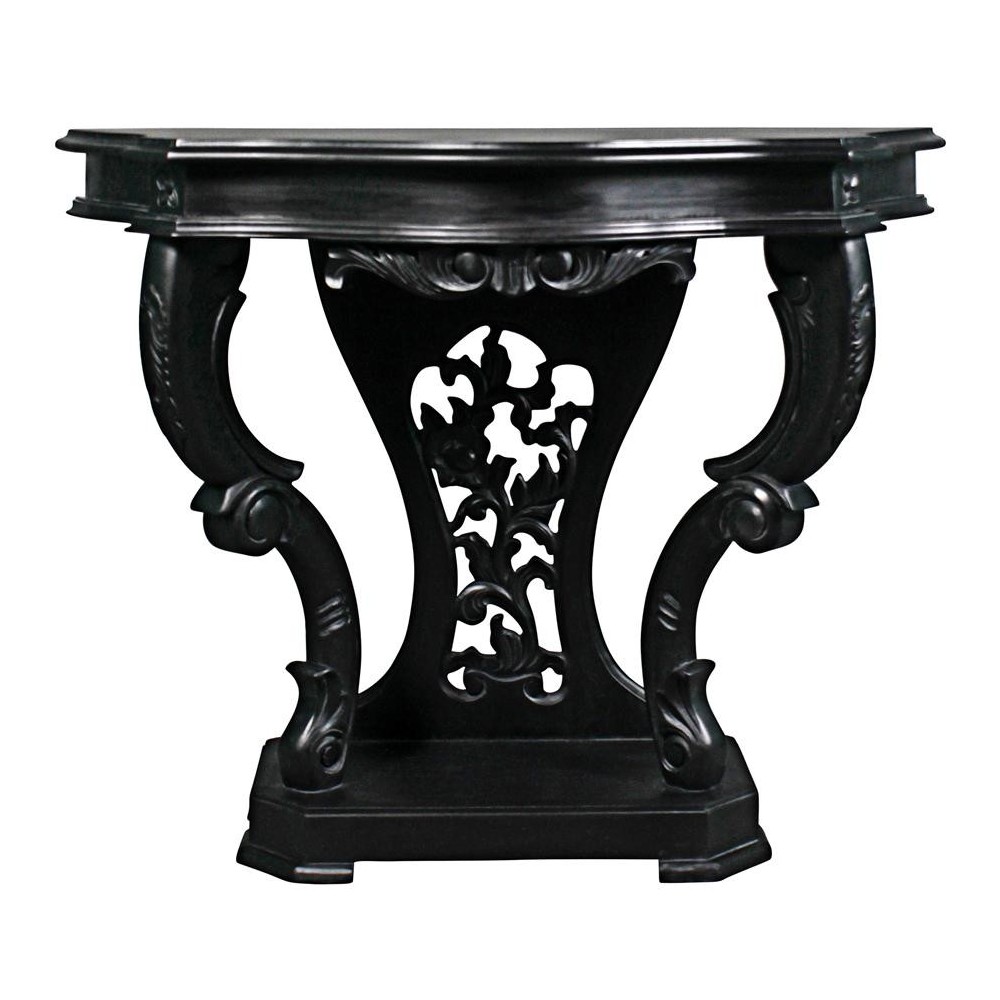 Design Toscano Black Val De Loire Console Table