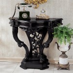 Design Toscano Black Val De Loire Console Table