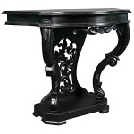 Design Toscano Black Val De Loire Console Table