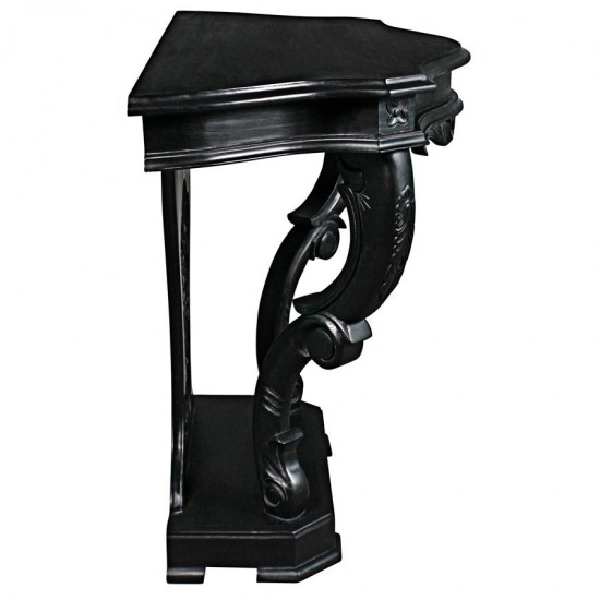 Design Toscano Black Val De Loire Console Table