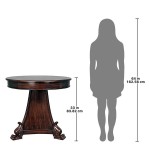 Design Toscano Lafayette Gueridon Pedestal Table