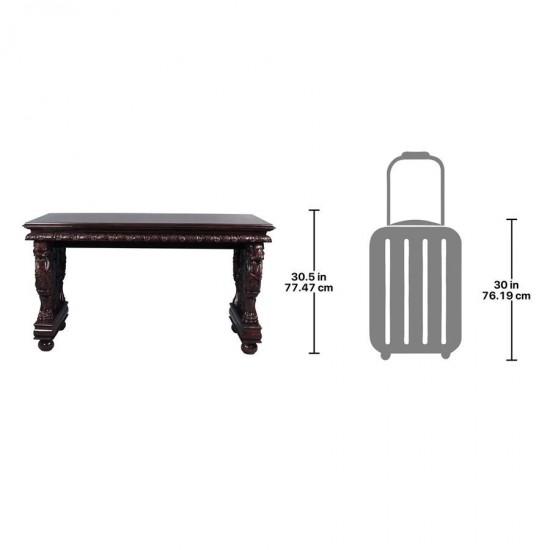 Design Toscano Effingham Gryphon Library Table