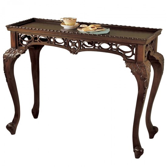 Design Toscano Mahogany Filigree Console Table