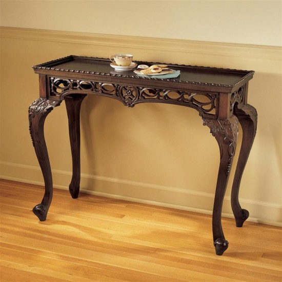 Design Toscano Mahogany Filigree Console Table