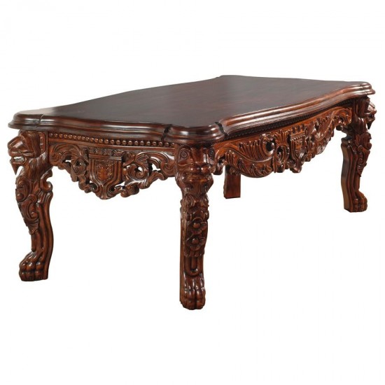 Design Toscano Grand Hall Lion Leg Coffee Table