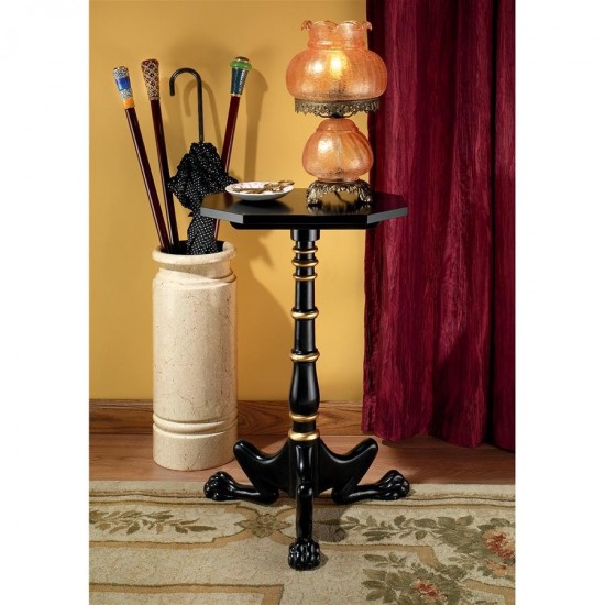 Design Toscano Hounds Leg Mahogany Petite Tripod Table