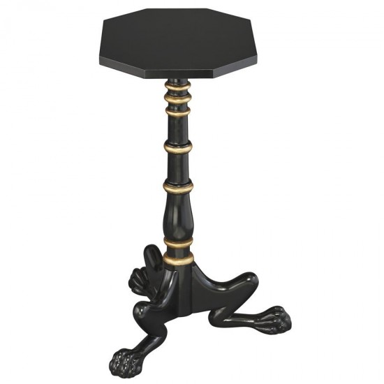 Design Toscano Hounds Leg Mahogany Petite Tripod Table