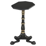 Design Toscano Hounds Leg Mahogany Petite Tripod Table