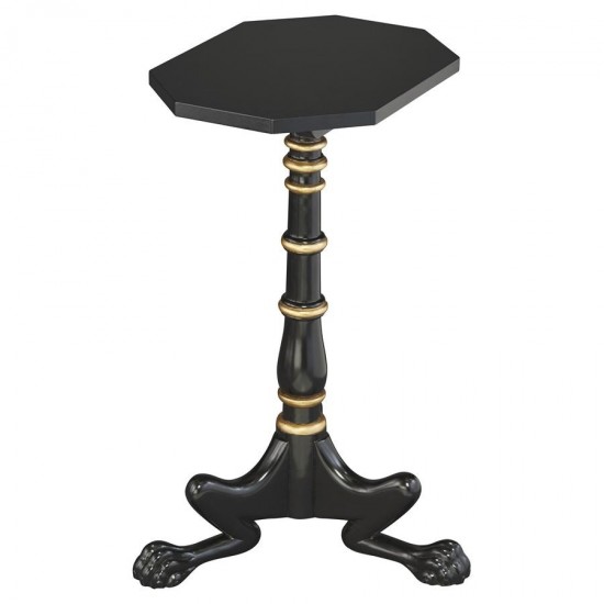Design Toscano Hounds Leg Mahogany Petite Tripod Table