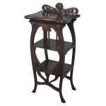 Design Toscano Art Nouveau Harp Side Table