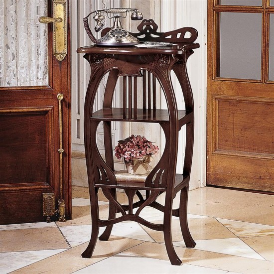 Design Toscano Art Nouveau Harp Side Table