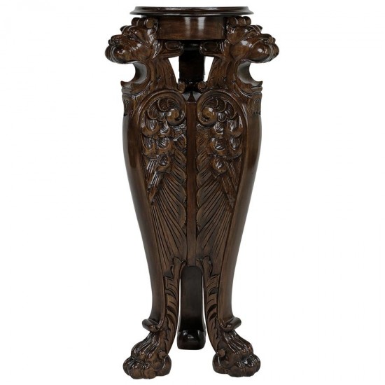 Design Toscano Evenswood Manor Winged Lion Pedestal