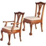 Design Toscano S/6 English Chippendale Chairs