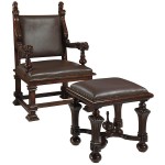 Design Toscano Lord Cumberlands Throne & Footstool Set