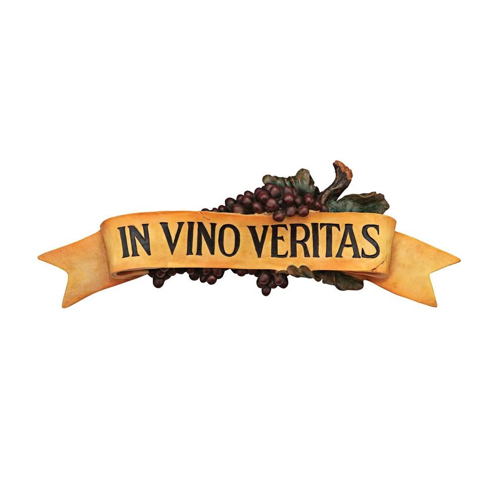 Design Toscano In Vino Veritas Plaque