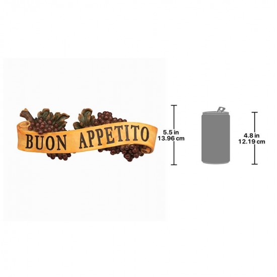 Design Toscano Buon Appetito Plaque