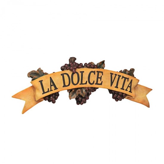 Design Toscano La Dolce Vita Plaque