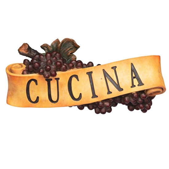 Design Toscano Cucina Plaque