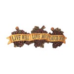Design Toscano Live Love Laugh Plaque