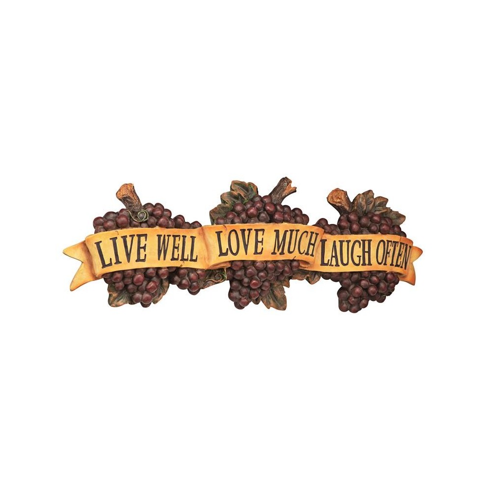 Design Toscano Live Love Laugh Plaque Design Toscano Live Love Laugh Plaque