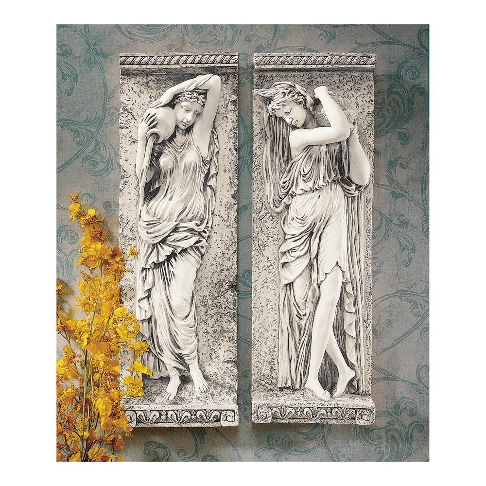 Design Toscano S/2 Water Maidens Plaques