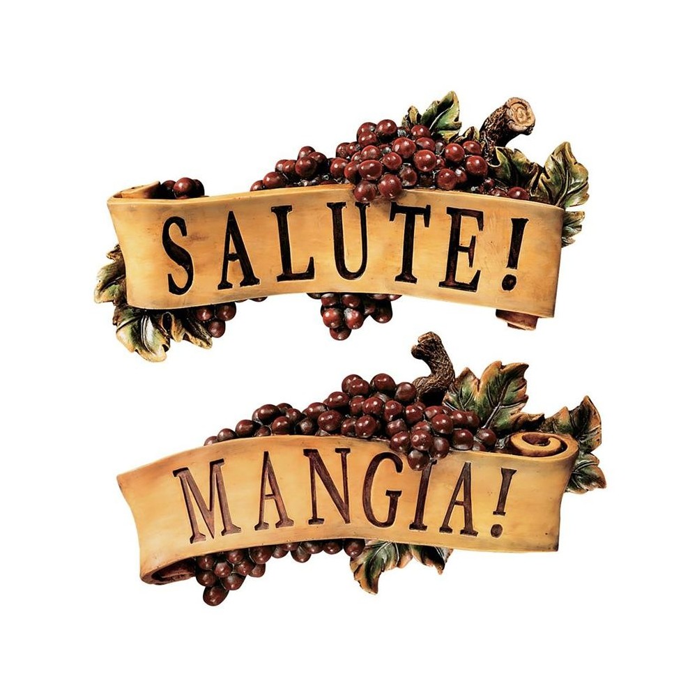 Design Toscano S/ Mangia & Salute Plaques