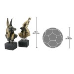 Design Toscano S/ Horus And Anubis Busts