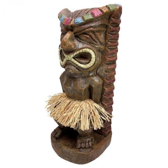 Design Toscano Pau Hana Hawaiian Tiki Totem Statue