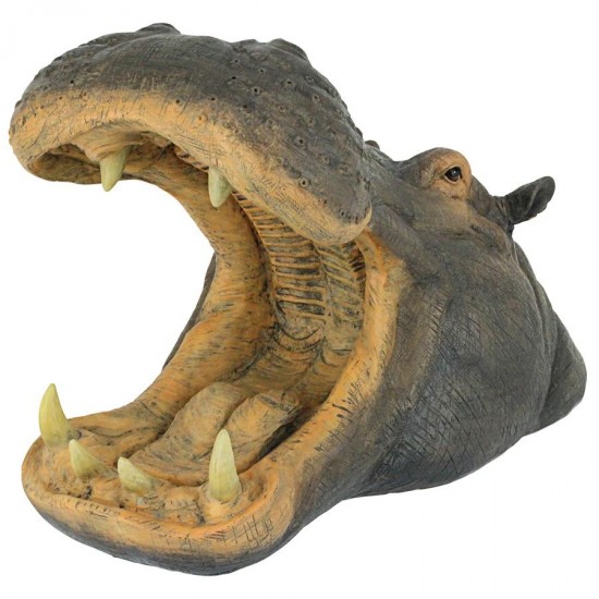 Design Toscano Hippo Head With Open Mouth