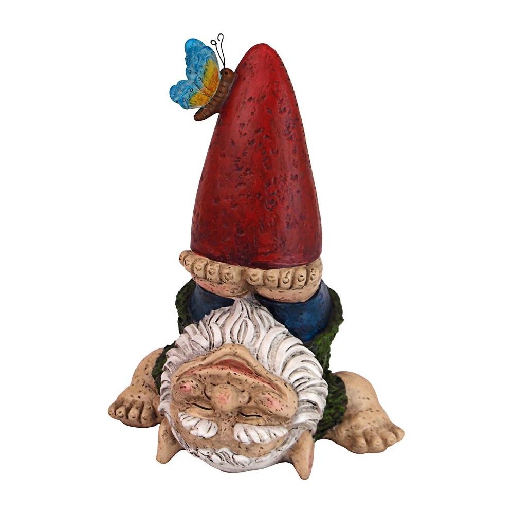 Design Toscano Topsy Turvy Theo Garden Gnome Statue