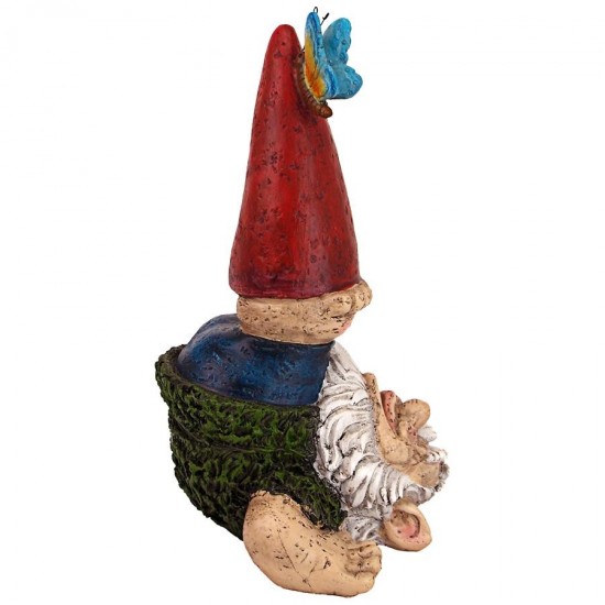 Design Toscano Topsy Turvy Theo Garden Gnome Statue