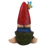 Design Toscano Topsy Turvy Theo Garden Gnome Statue