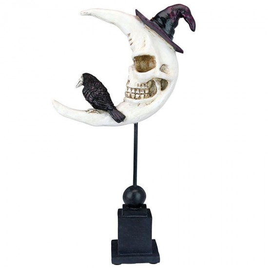 Design Toscano Warlocks Raven Moon Halloween Statue