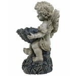 Design Toscano Sitting Cherub With Shell Statue