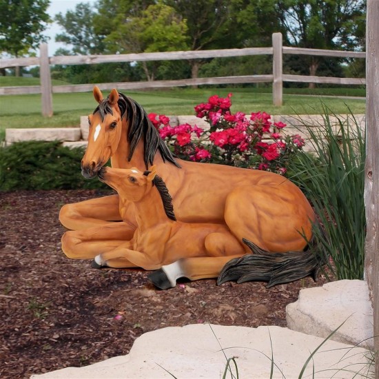 Design Toscano Mother-Child Horses