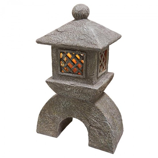 Design Toscano Japanese Pagoda Solar Lantern Statue