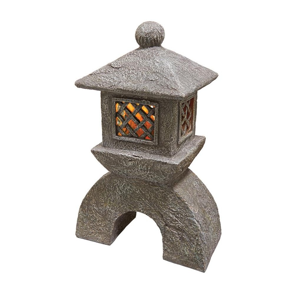 Design Toscano Japanese Pagoda Solar Lantern Statue