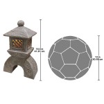 Design Toscano Japanese Pagoda Solar Lantern Statue