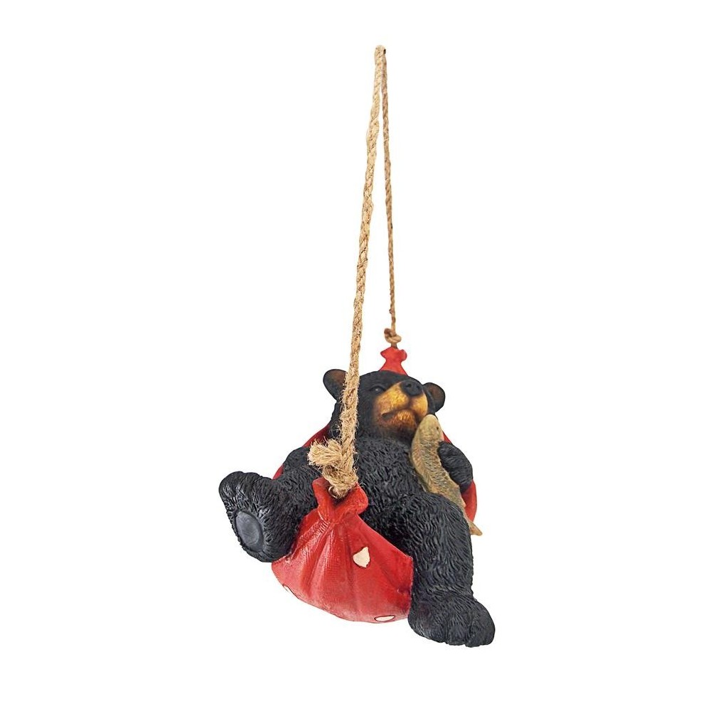 Design Toscano Summer Snooze Hanging Black Bear Statue