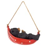 Design Toscano Summer Snooze Hanging Black Bear Statue