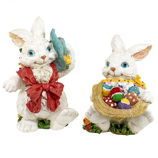 Design Toscano Constance And Mortimer Easter Bunnies