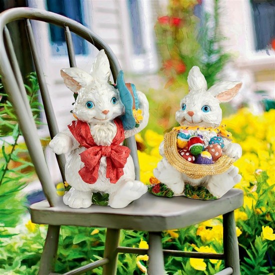 Design Toscano Constance And Mortimer Easter Bunnies