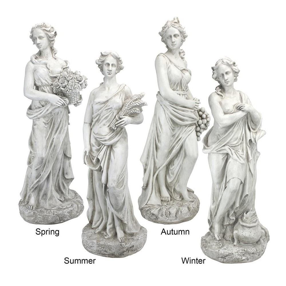 Design Toscano Set Of Four Seasons Goddesses