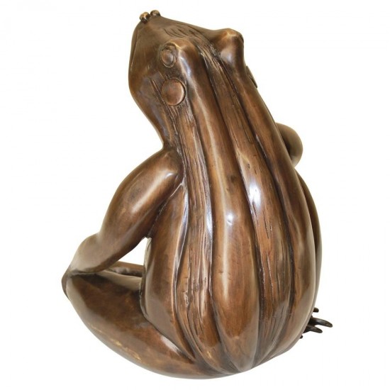 Design Toscano Forever In My Heart Frog Bronze Statue