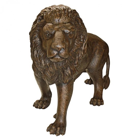 Design Toscano Guardian Lion Left Foot Forward