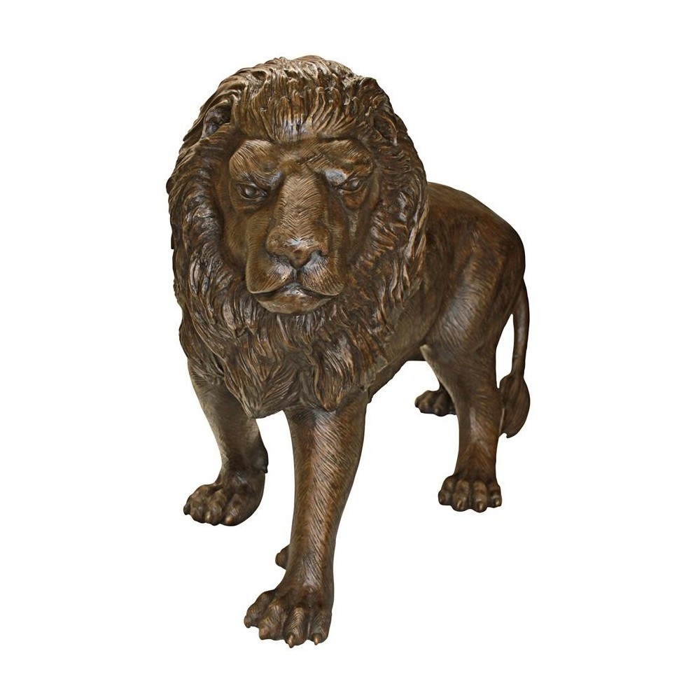 Design Toscano Guardian Lion Left Foot Forward Design Toscano Guardian Lion Left Foot Forward