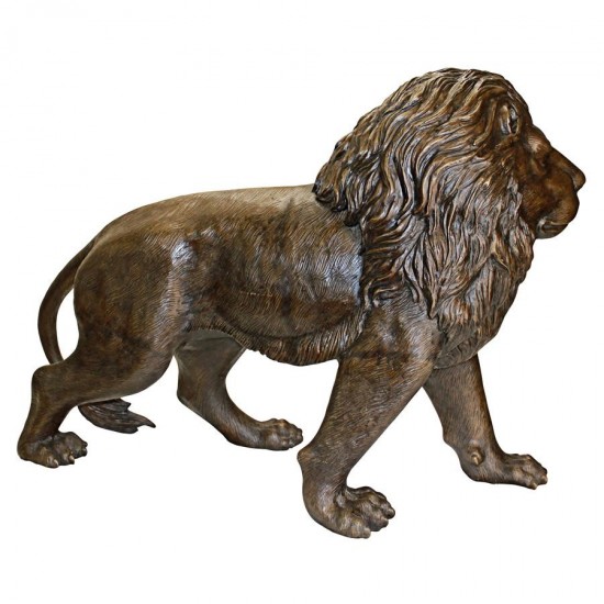 Design Toscano Guardian Lion Left Foot Forward