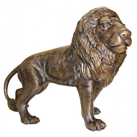 Design Toscano Guardian Lion Right Foot Forward